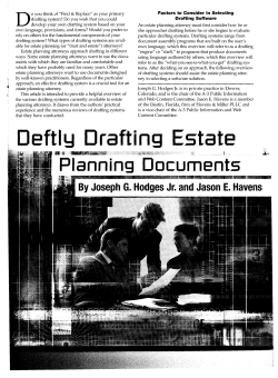 i Deftly Drafting Estate - American Bar Association