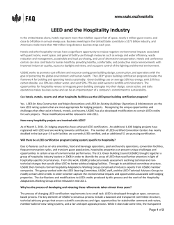 LEED and the Hospitality Industry