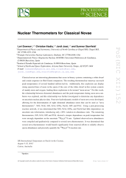 PoS(NIC XII)152 - Proceeding of science