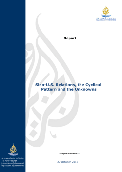 Sino-U.S. Relations, the Cyclical Pattern and the Unknowns