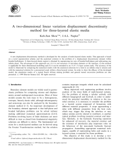A two-dimensional linear variation displacement discontinuity