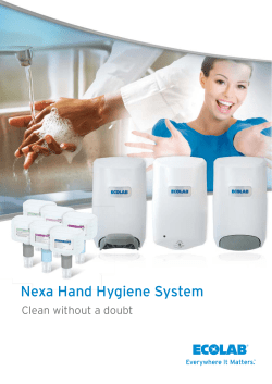 Nexa Hand Hygiene Brochure