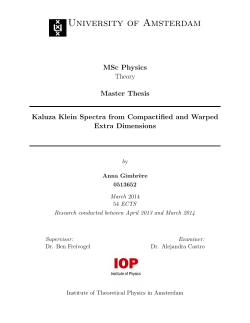 Kaluza Klein spectra from compactified and warped extra dimensions