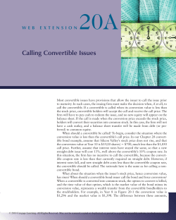 Calling Convertible Issues