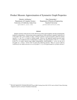 Product Measure Approximation of Symmetric Graph Properties
