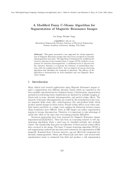 A Modified Fuzzy C-Means Algorithm for