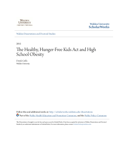 The Healthy, Hunger-Free Kids Act and High School Obesity