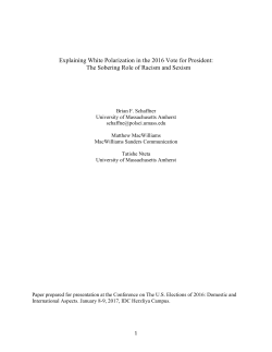 Explaining White Polarization in the 2016 Vote for President: The