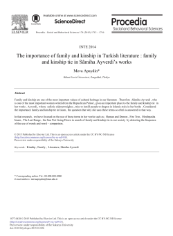 The Importance of Family and Kinship in Turkish