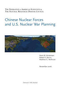 Chinese Nuclear Forces and U.S. Nuclear War Planning