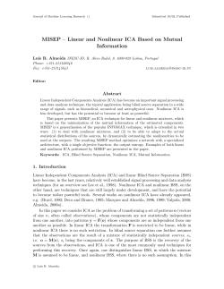 MISEP &ndash; Linear and Nonlinear ICA Based on Mutual
