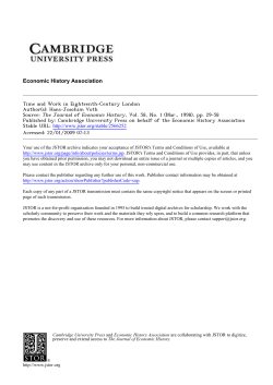 Time and Work in Eighteenth