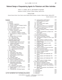 Rational Design of Sequestering Agents for Plutonium and Other