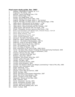 Final exam study guide, Dec. 2007