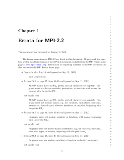Errata for MPI 2.2
