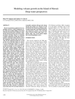 Modeling volcano growth on the Island of Hawaii: Deep