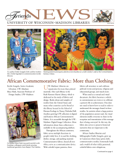 african commemorative fabric: more than clothing
