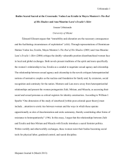 Bodies Scared Sacred at the Crossroads