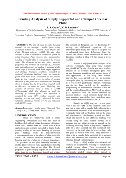 Bending Analysis of Simply Supported and Clamped Circular Plate