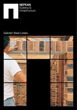 Galintel&reg; Steel Lintels
