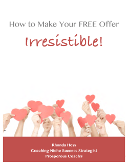 Make Your Free Offer Irresistible