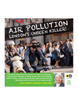 Air pollution - Jean Lambert MEP
