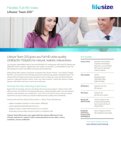 Flexible, Full HD Video