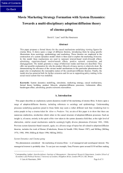 Movie Marketing Strategy Formation with System Dynamics