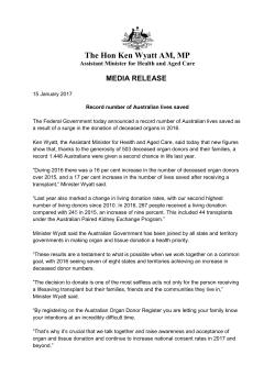 The Hon Ken Wyatt AM, MP