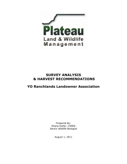 Survey Results - YO Ranchlands