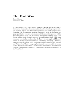 The Font Wars - University of Washington