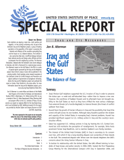 iraq and the Gulf States - United States Institute of Peace