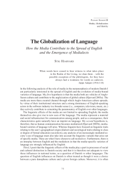The Globalization of Language