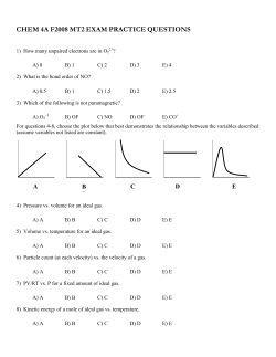 Chem 4A F2008 MT2 Exam Practice Questions