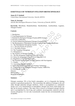 Essentials of Nitrogen Fixation Biotechnology