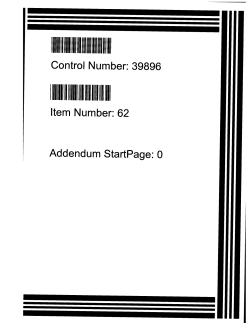 Control Number: 39896 Item Number: 62