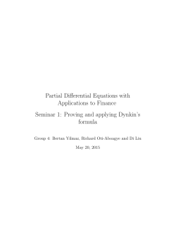 Proving and applying Dynkin`s formula