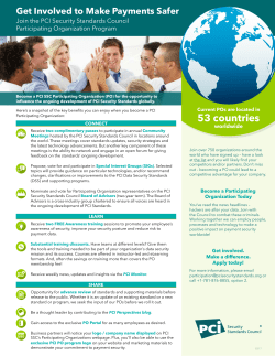 Participating Organization Brochure