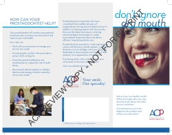 don`t ignore dry mouth - American College of Prosthodontists