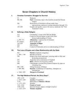 Seven Chapters in Church History