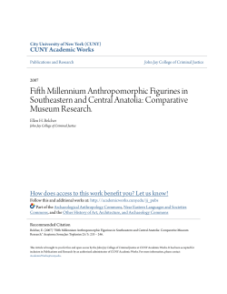 Fifth Millennium Anthropomorphic Figurines in Southeastern and