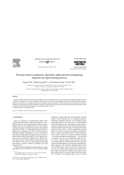 Fluorene-based oxadiazoles: thermally stable electron