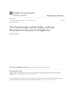 The Death Penalty and the Politics of Racial