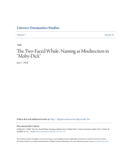 The Two-Faced Whale: Naming as Misdirection in "Moby