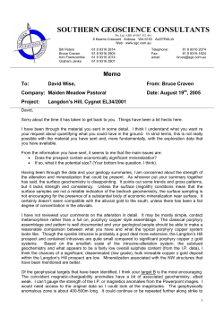 SOUTHERN GEOSCIENCE CONSULTANTS