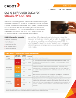 cab-o-sil&reg; fumed silica for grease applications