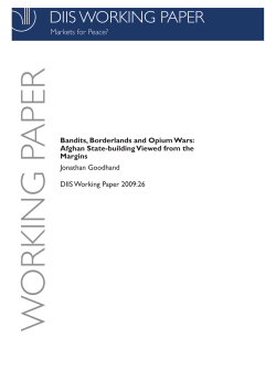 Bandits, borderlands and opium wars: Afghan state