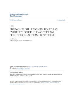 ebbinghaus illusion in touch as evidence for the