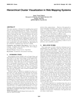 Hierarchical Cluster Visualization in Web