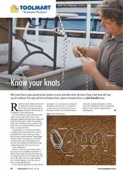 Know your knots